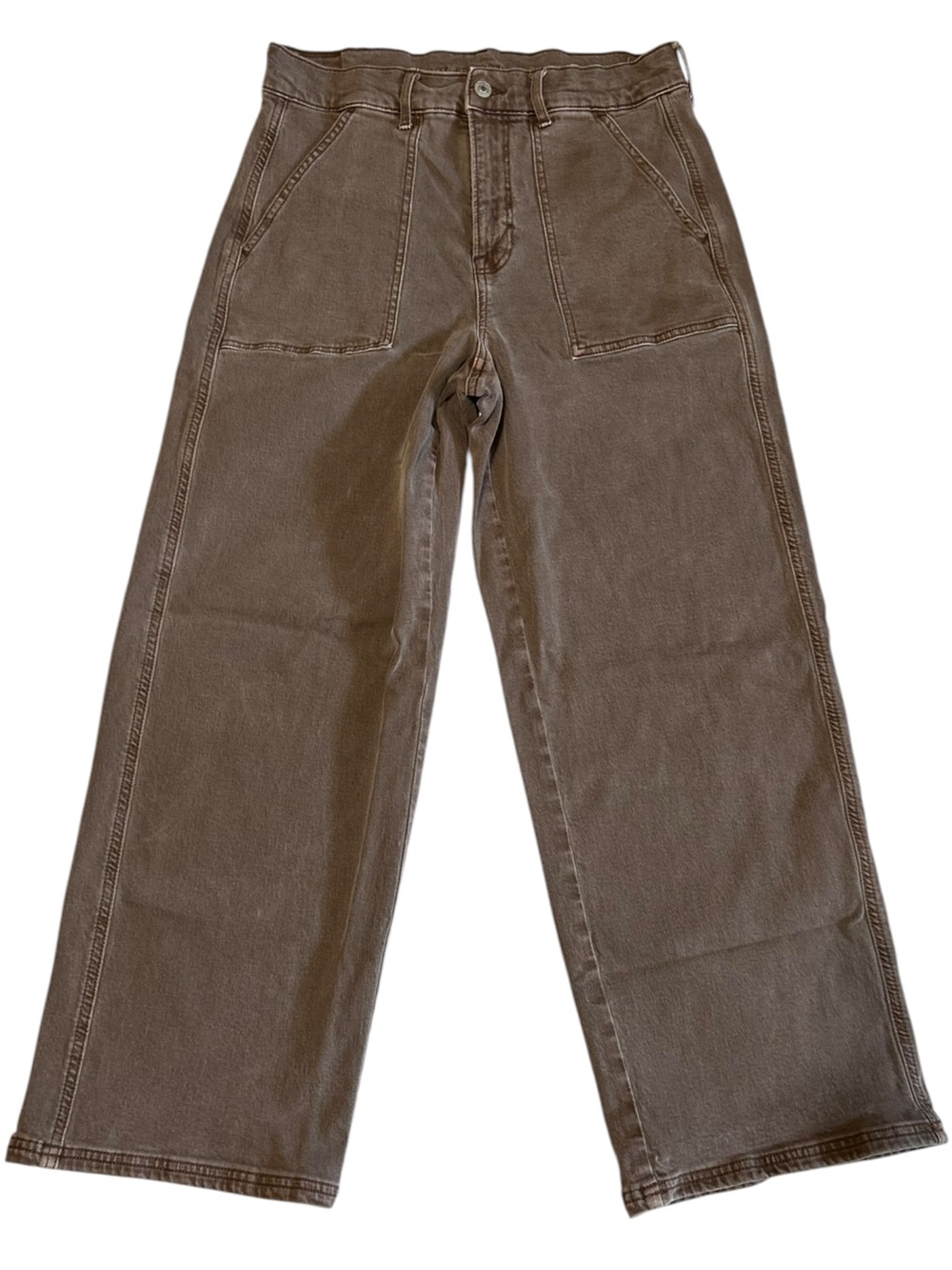 American Eagle Women’s Skater Jeans Sz 10 Short Brown Red Color